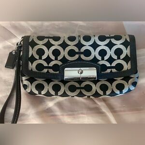 Coach Signature Wristlet Clutch